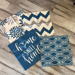 NEW Set of 4 Decorative Pillow Case Covers Large